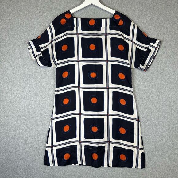 Banana Republic Women’s Size Small Silk Mini Dress Blue Red White Patterned - Picture 1 of 6